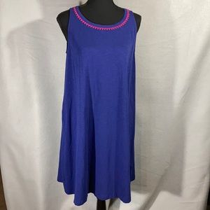 NWOT Beacan Cove Blue a-line dress Sz S